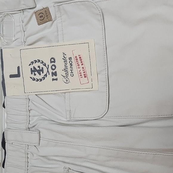 NWW Izod Saltwater Chino Shorts Sz Large - Picture 4 of 10